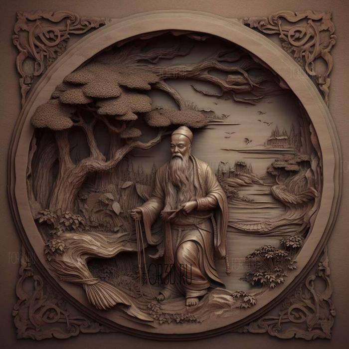 Sui Wen di 3 stl model for CNC